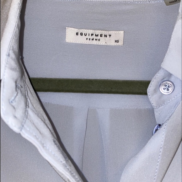 Equipment Signature silk shirt light blue size xs - Picture 3 of 5